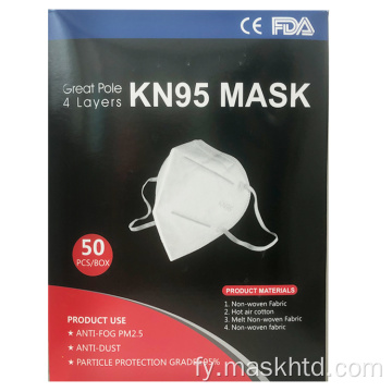 Medysk beskermjende net-tezele fold N95 Face Mask